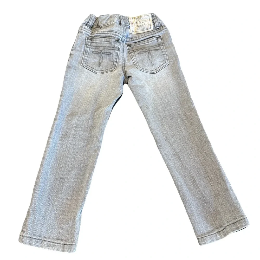 Ralph Lauren Boys' Smoke Grey Distressed Skinny Jeans 4 T